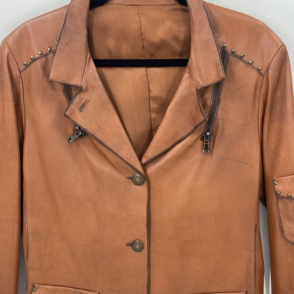 Vintage Vera Pelle Western Leather Jacket - Picture 2 of 7